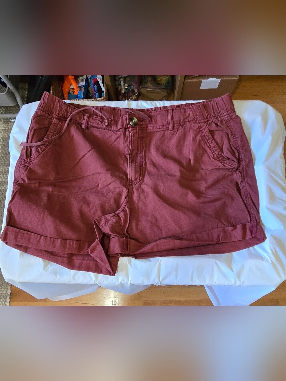 Women’s Casual Drawstring Shorts in Dusty Rose